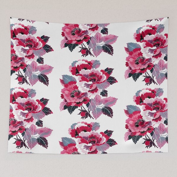 Item preview, Colorful maroon and black flowers designed and sold by MendaciousMina.