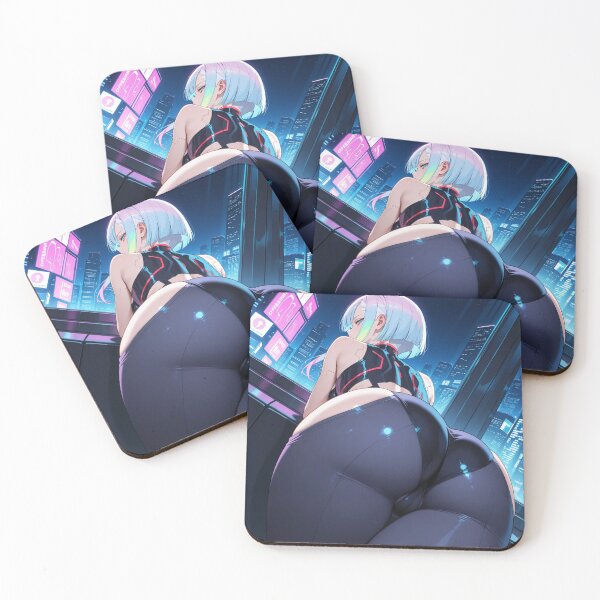 Item preview, Futuristic cyberpunk anime warrior wallpaper, Lucy designed and sold by Planet Utoppia.