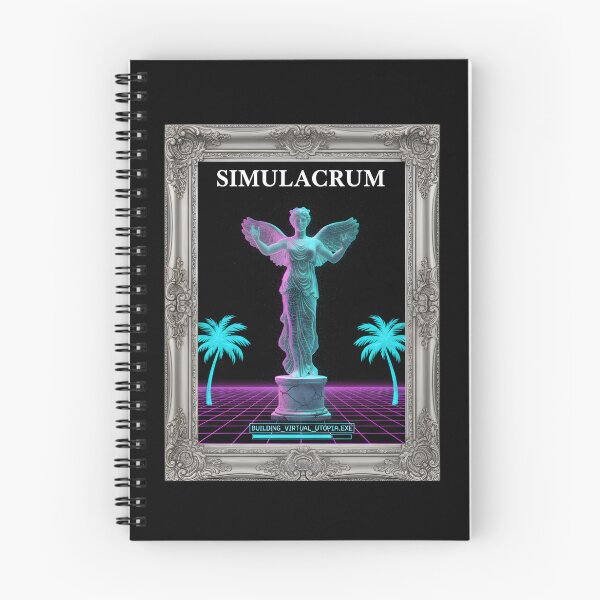 Item preview, Simulacrum: Building Virtual Utopia Vaporwave Angel Statue designed and sold by DailyVibesMerch.