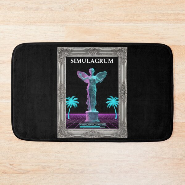 Item preview, Simulacrum: Building Virtual Utopia Vaporwave Angel Statue designed and sold by DailyVibesMerch.