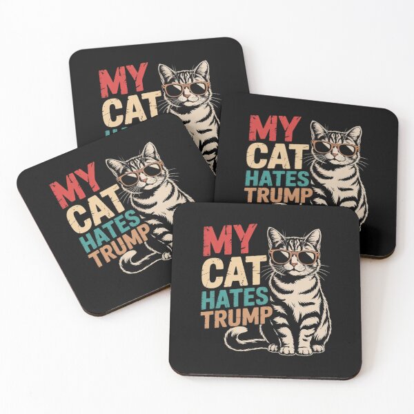 Item preview, My Cat Hates Trump Cats Against Trump Style  designed and sold by NeomiStoreSS.