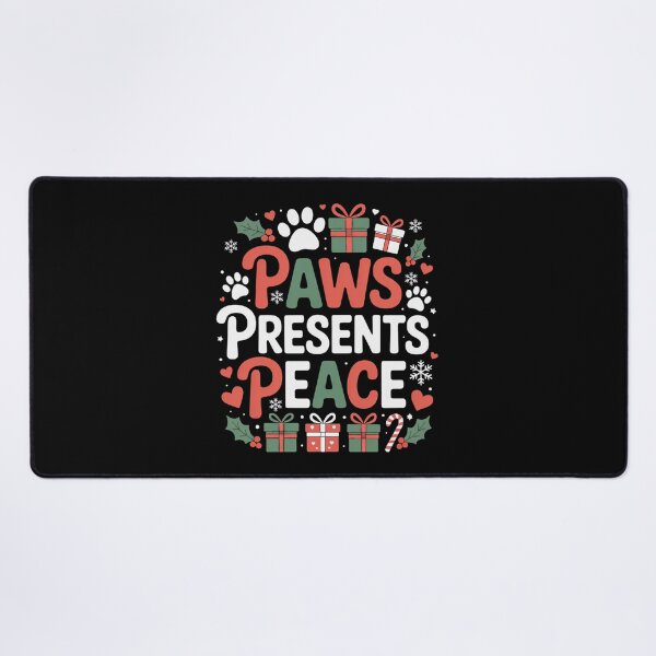 Artikelvorschau, Paws Presents Peace – Feiertags-Hundeabzeichen entworfen und verkauft von MagicWander.