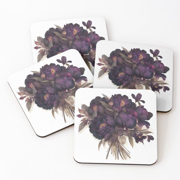Item preview, Dark Moody color flower bouquet designed and sold by MendaciousMina.