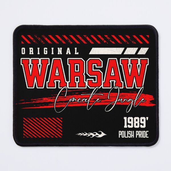 Item preview, WARSAW 1989 Concrete Jungle Graphic - Polish Pride Retro Design designed and sold by WojcikDesigners.