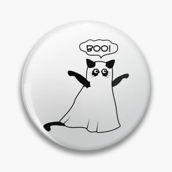Item preview, Halloween Ghost Cat in Sheet – "Boo!" designed and sold by ZorianArt.