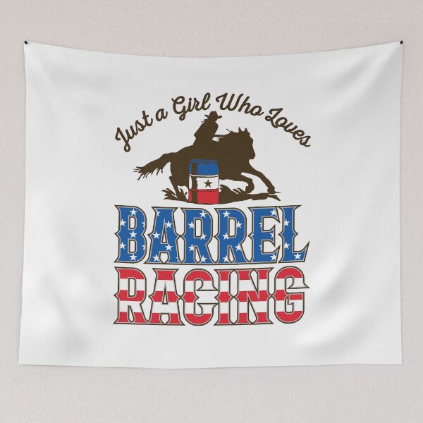 Item preview, Just a Girl Who Loves Barrel Racing Patriotic  designed and sold by jaygo.