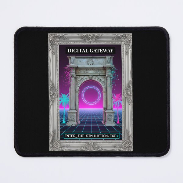 Item preview, Digital Gateway: Enter The Simulation Vaporwave Greek Arch designed and sold by DailyVibesMerch.