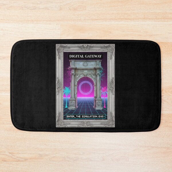 Item preview, Digital Gateway: Enter The Simulation Vaporwave Greek Arch designed and sold by DailyVibesMerch.