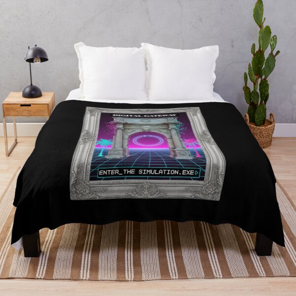 Item preview, Digital Gateway: Enter The Simulation Vaporwave Greek Arch designed and sold by DailyVibesMerch.