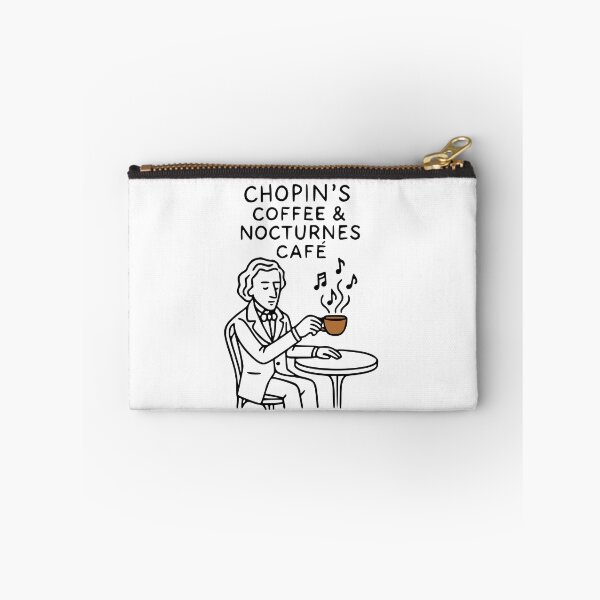 Item preview, Chopin’s Coffee & Nocturnes Café – Funny Bold Doodles Art designed and sold by Bold Doodles.