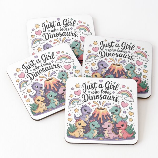 Item preview, Cute Dinosaur Design – Just a Girl Who Loves Dinosaurs Pastel Kawaii Art for Girls & Dino Lovers designed and sold by GemBob Creations.