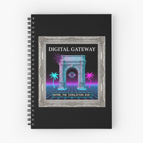 Item preview, Digital Gateway: Enter The Simulation Vaporwave Arch Portal designed and sold by DailyVibesMerch.