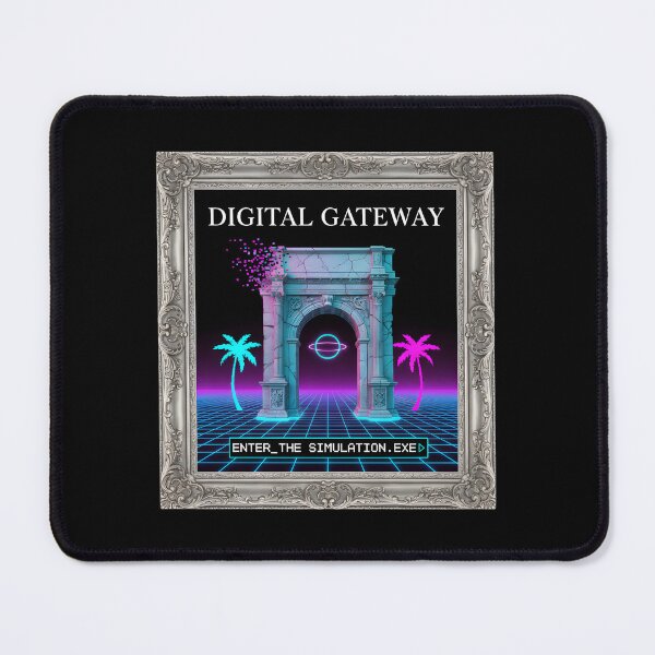 Item preview, Digital Gateway: Enter The Simulation Vaporwave Arch Portal designed and sold by DailyVibesMerch.