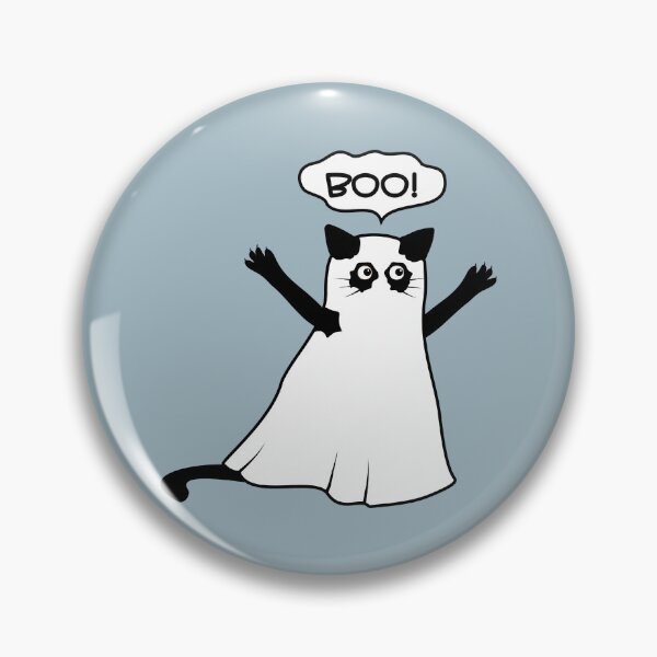 Item preview, Halloween Ghost Cat in Sheet – "Boo!" designed and sold by ZorianArt.