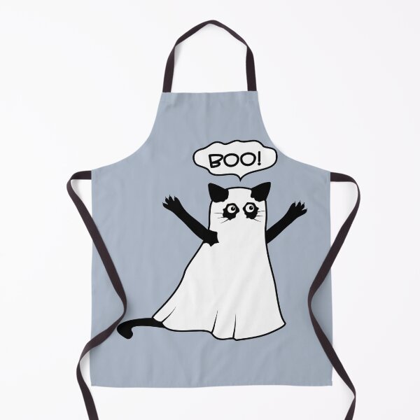 Item preview, Halloween Ghost Cat in Sheet – "Boo!" designed and sold by ZorianArt.