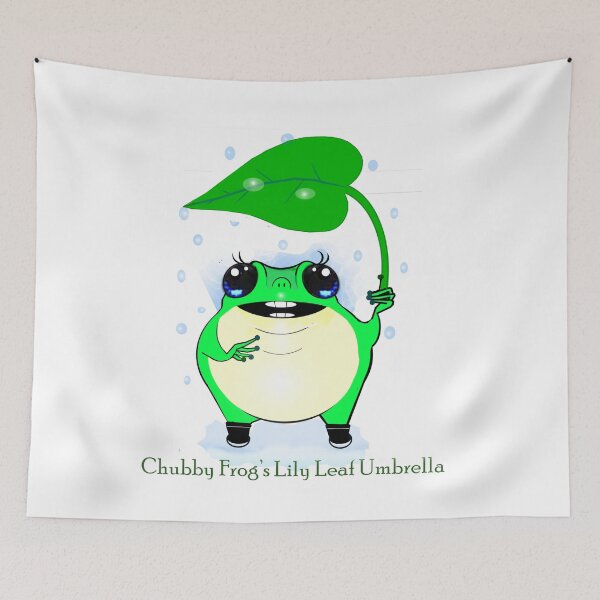 Item preview, Chubby Frog’s Lily Leaf Umbrella designed and sold by Shirley cute art .
