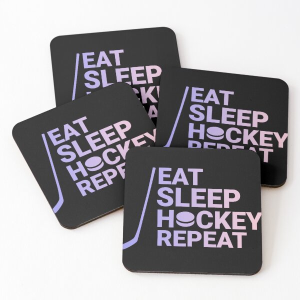 Item preview, Eat Sleep Hockey Repeat Ice Life Forever Funny saying designed and sold by SkeletonsDanger.