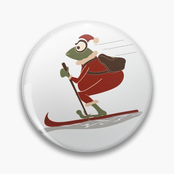 Item preview, Festive Santa Frog with Backpack – Whimsical Christmas Design designed and sold by Clara Fruggeri.