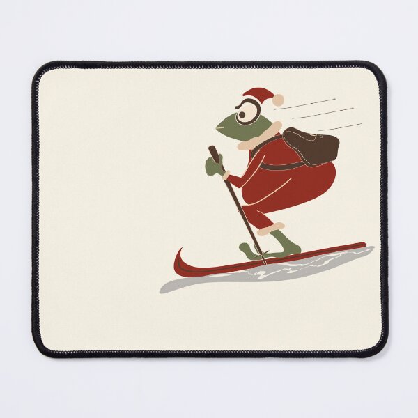 Item preview, Festive Santa Frog with Backpack – Whimsical Christmas Design designed and sold by Clara Fruggeri.