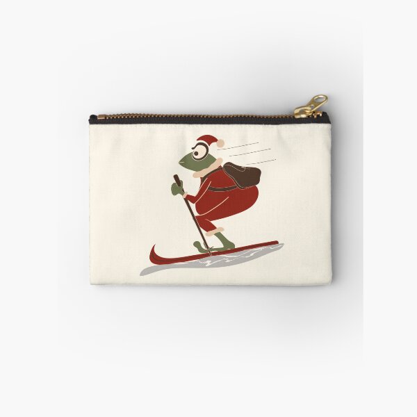 Item preview, Festive Santa Frog with Backpack – Whimsical Christmas Design designed and sold by Clara Fruggeri.