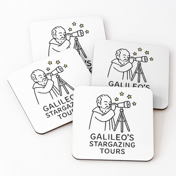Item preview, Galileo’s Stargazing Tours – Funny Bold Doodles Art designed and sold by Bold Doodles.