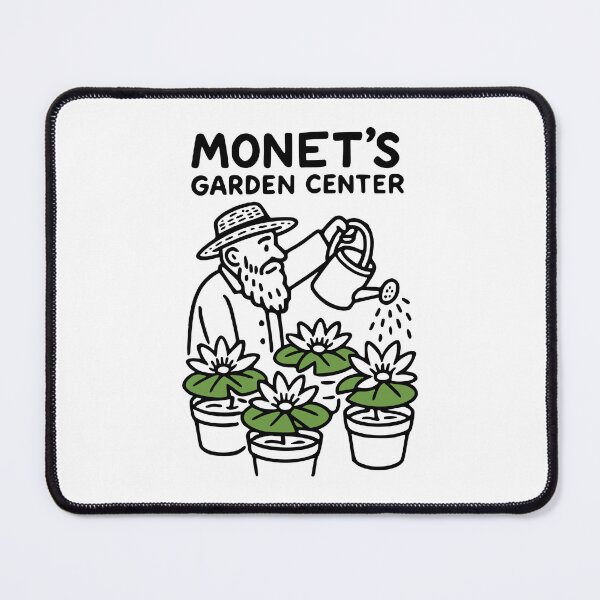 Item preview, Monet’s Garden Center – Funny Bold Doodles Art designed and sold by Bold Doodles.