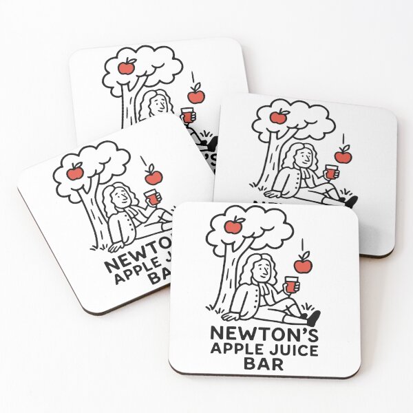 Item preview, Newton’s Apple Juice Bar – Funny Bold Doodles Art designed and sold by Bold Doodles.