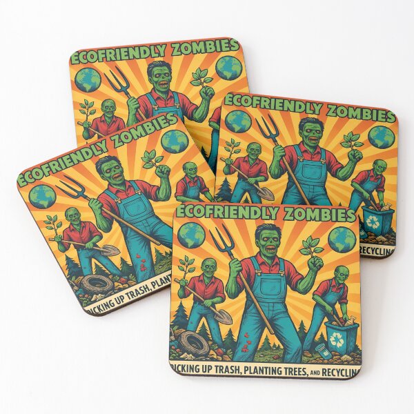 Item preview, Ecofriendly Zombies: The Green Apocalypse designed and sold by aminz4.