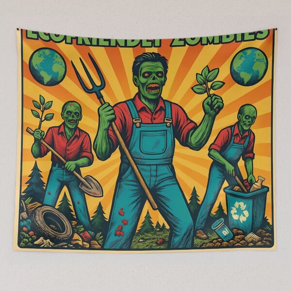 Item preview, Ecofriendly Zombies: The Green Apocalypse designed and sold by aminz4.