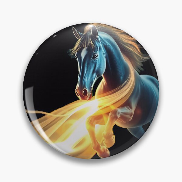Item preview, Golden Flame Horse” designed and sold by Ashatanf.