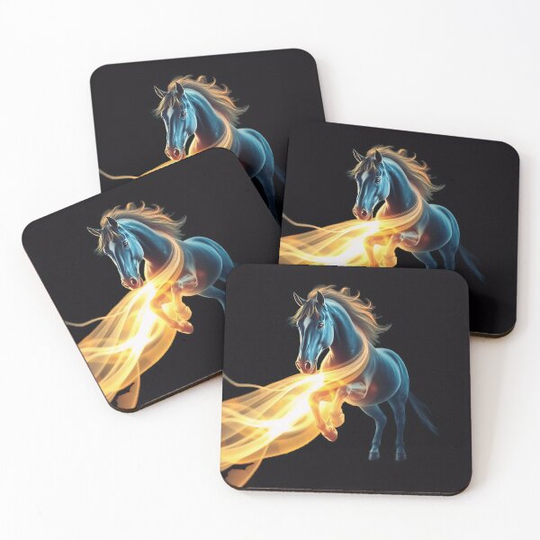 Item preview, Golden Flame Horse” designed and sold by Ashatanf.