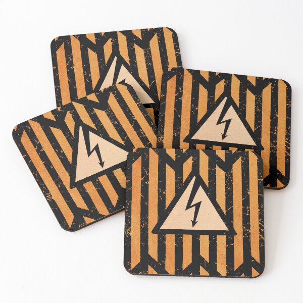 Item preview, Halloween lightning electricity caution! magic witch power energy stripes designed and sold by Luzi Illustrella.