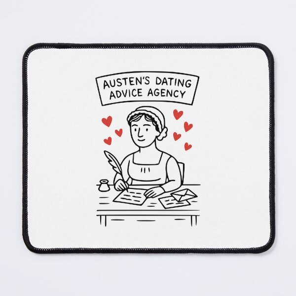 Item preview, Austen’s Dating Advice Agency – Funny Bold Doodles Art designed and sold by Bold Doodles.