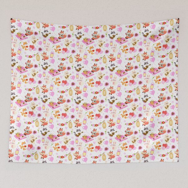 Item preview, Valentine Picnic Serenade Seamless designed and sold by KJackArtwork.