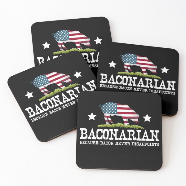 Item preview, Patriotic Bacon Lover Men Pig Meat Barbecue BBQ Bacon designed and sold by DSWShirts.