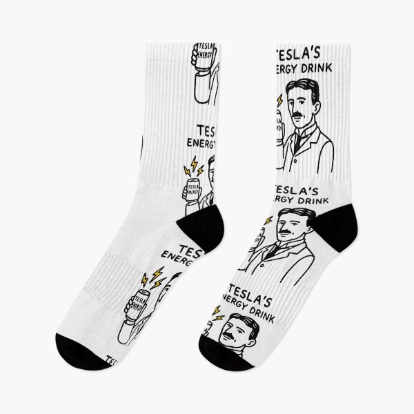 Item preview, Tesla’s Energy Drink – Funny Bold Doodles Art designed and sold by Bold Doodles.