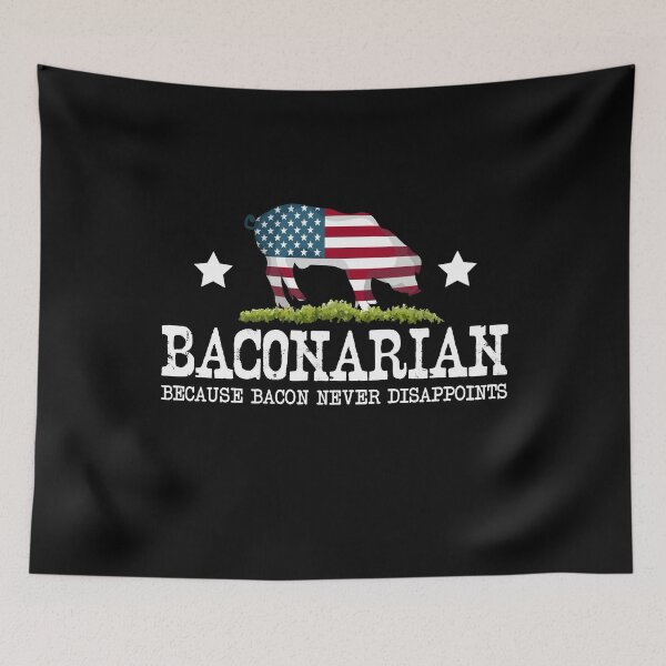 Item preview, Patriotic Bacon Lover Men Pig Meat Barbecue BBQ Bacon designed and sold by DSWShirts.