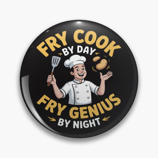 Item preview, Fry Cook by Day, Fry Genius by Night designed and sold by JosephMelendez6.