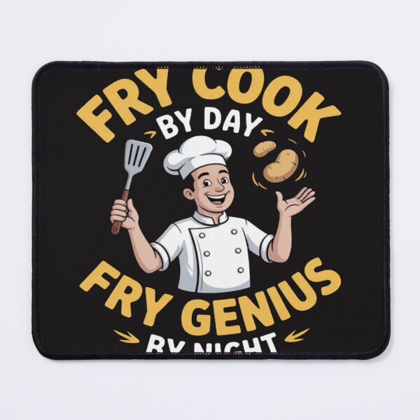 Item preview, Fry Cook by Day, Fry Genius by Night designed and sold by JosephMelendez6.