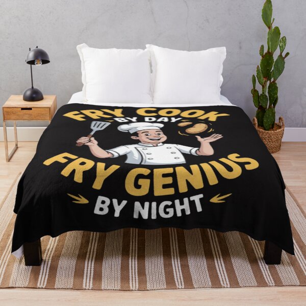 Item preview, Fry Cook by Day, Fry Genius by Night designed and sold by JosephMelendez6.