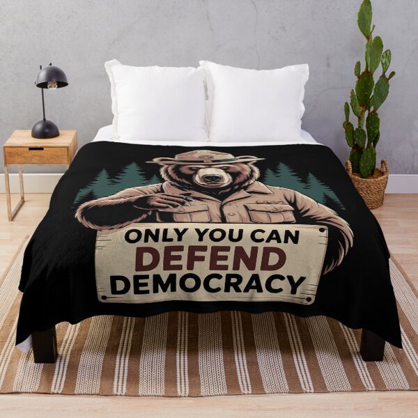 Item preview, Only You Can Defend Democracy - Against Authoritarianism designed and sold by NeomiStoreSS.