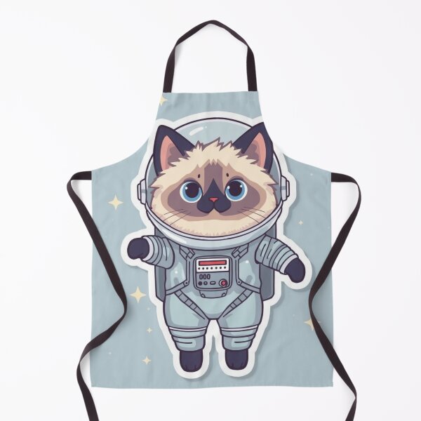 Item preview, Fluffy Siamese Cat Floating in Space designed and sold by Siamcatshop.