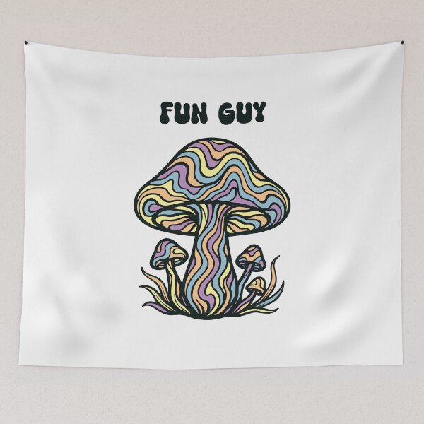 Item preview, Psychedelic Fun Guy (Pastel Version) designed and sold by The Unique Geek.