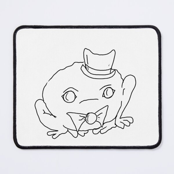 Item preview, Frog gentleman line drawing designed and sold by mymapuddle.