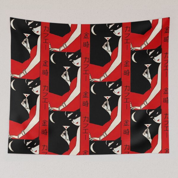 Item preview, Art deco Japanese matchbox label designed and sold by stevepaint.