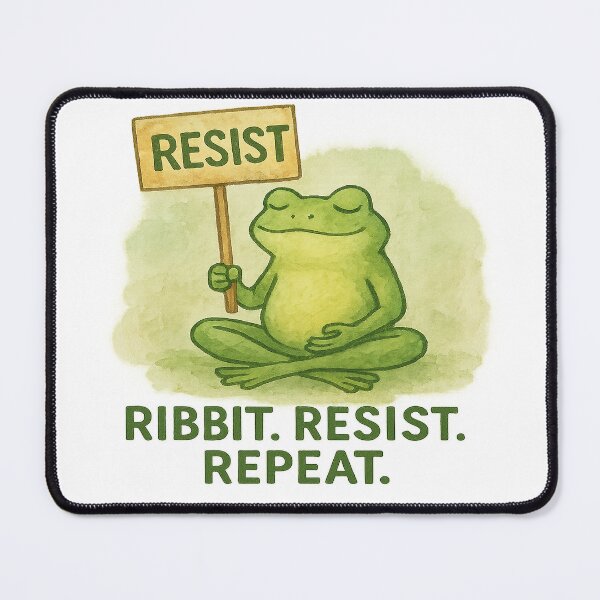 Item preview, Peaceful Frog Meditation – Resist & Repeat designed and sold by Rainseason.