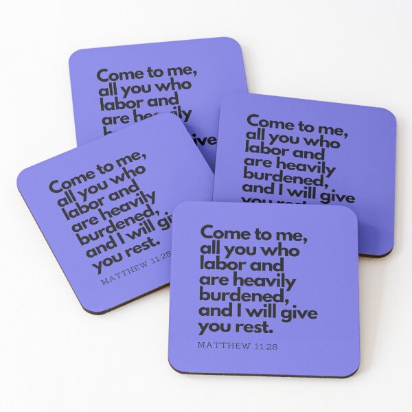 Item preview, Matthew 11:28 – Come to Me | Christian Wall Art Poster designed and sold by Animals, Nature & Landscapes.
