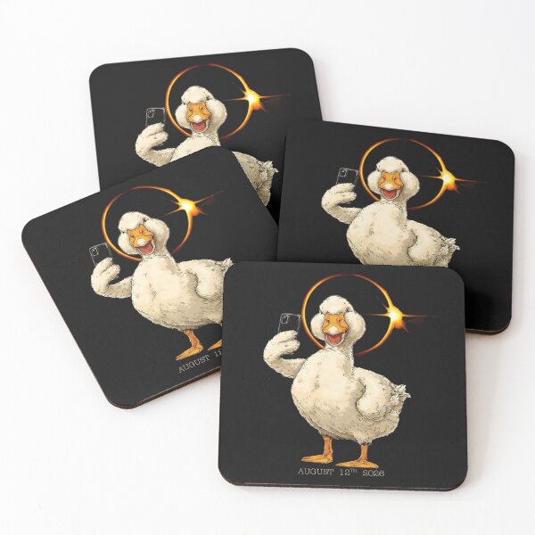 Item preview, Funny Duck Goose Solar Event 2026 Eclipse Selfie Design designed and sold by MTJ-Mushrooms.