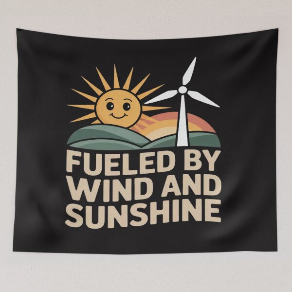 Item preview, Fueled by Wind and Sunshine Eco  designed and sold by JosephMelendez6.