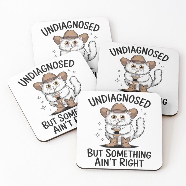 Item preview, Fun Cat Undiagnosed But Something Ain't Right, Mental Health designed and sold by JosephMelendez6.